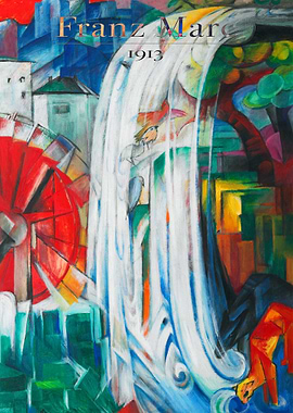 The Bewitched Mill (1913) by Franz Marc