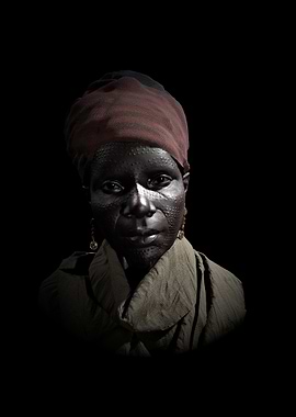 Nuer Tribe Woman - Portrait 3D