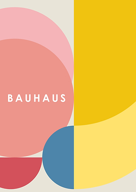 Bauhaus Geometric Art Print