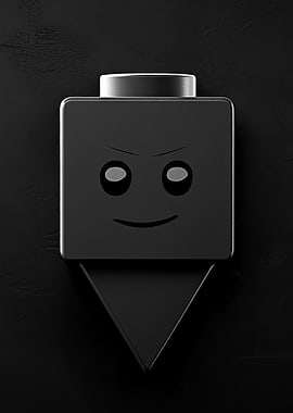 Monochrome Smiley Face