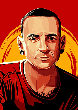 Chester Bennington Pop Art Portrait