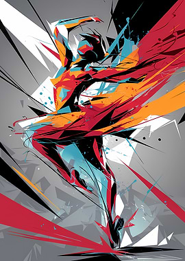 Abstract Pose Dance Figure