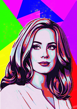 Pop Art Portrait of Woman