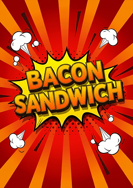 Bacon Sandwich Comic Art