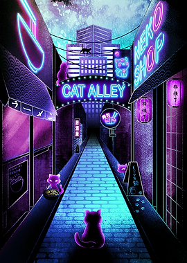 Soul of the Neon Cat Alley