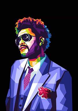 The Weeknd Pop Art Portrait