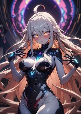 Anime Girl in Futuristic Suit