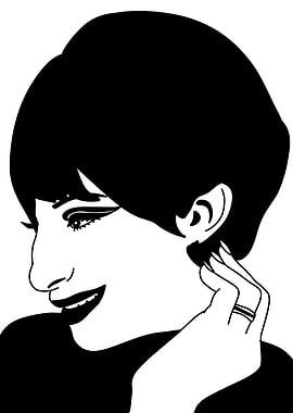 Barbra Streisand Black And White