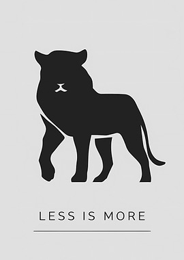 Lion art Less is more