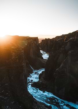 River Canyon Sunset