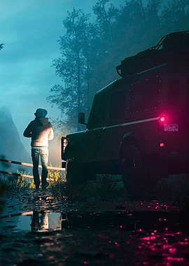 Nighttime Forest Adventure