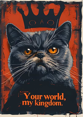 Cat King Poster