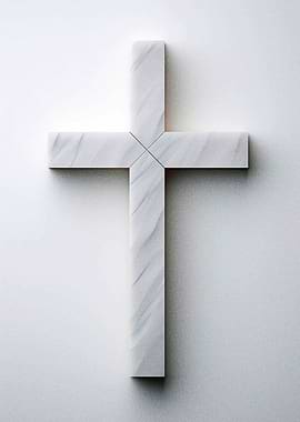 White Marble Cross