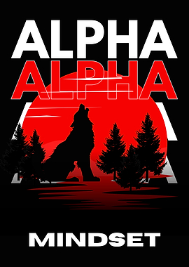 Alpha Mindset Wolf Design