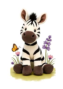 Plush Zebra Toy