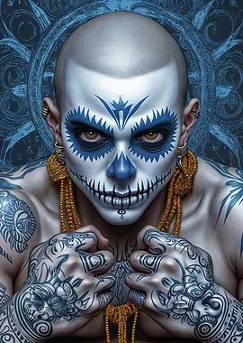 Day of the Dead Skull Makeup