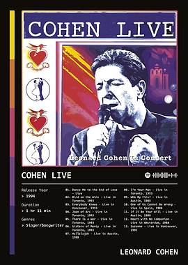 Cohen Live (1994) Album by Leonard Cohen