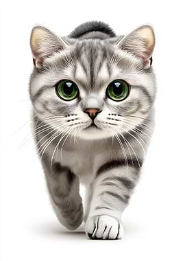 Cute Gray Tabby Cat
