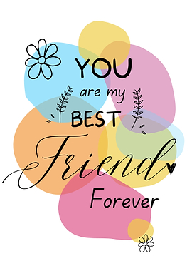 Abstract Best Friend Forever