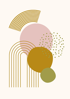 Abstract Geometric Art Print