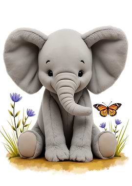 Plush Elephant Toy