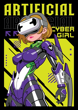 Cyberpunk Anime Girl Manga Japanese Style