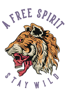 Tiger Skull Illustration