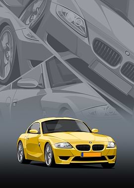 BMW M3 yellow
