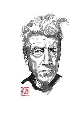 David Lynch Ink Portrait