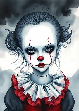 Gothic Clown Girl
