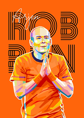Arjen Robben Pop Art