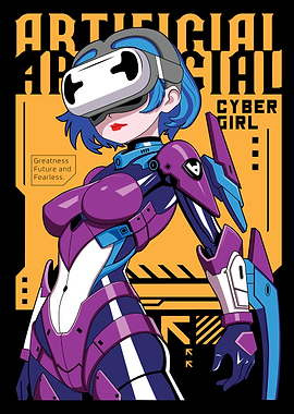 Cyberpunk Anime Girl Manga Japanese Style