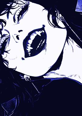 Vampire Girl Illustration