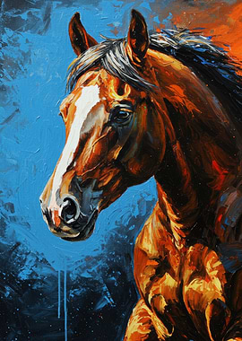 Horse Portrait Painting