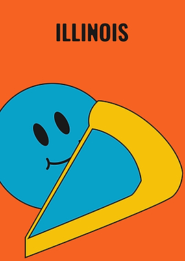 Illinois Pizza Smiley