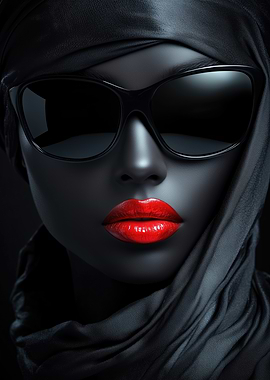 Striking Dark Skin Beauty