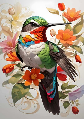 Hummingbird in Bloom