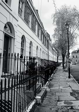 Black and White London Street