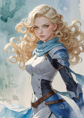 Blonde Warrior Woman