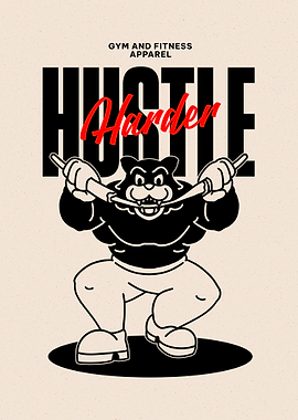 Hustle Harder Gym Design
