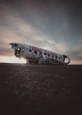 Wrecked Airplane in Iceland