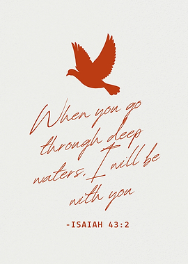 God With Us Isaiah 43:2 Quote
