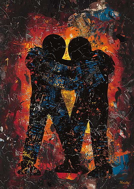 Unity in Chaos Contemporary Expressionist Artwork