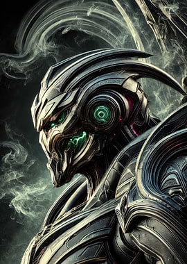 Oblivion Sentinel: Dark Robotic Guardian of the Cybernetic Realm