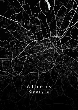 Athens Georgia City Map