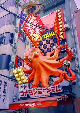 Octopus Takoyaki Sign
