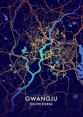 Gwangju City Map