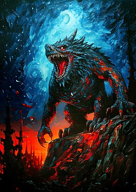 Ferocious Beast Painting