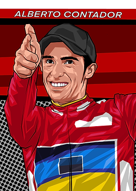 Alberto Contador Cycling Portrait