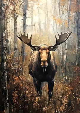 Moose in the Woods